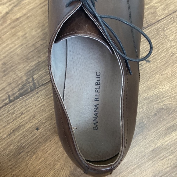 Brown Italian leather Oxford shoes - banana republic - Picture 2 of 5